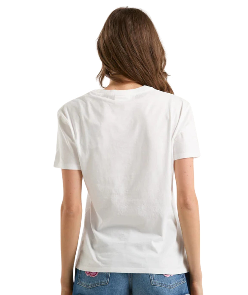 MC2 Saint Barth T-shirt in Cotone con Ricamo Emilie EMI0001 Bianco