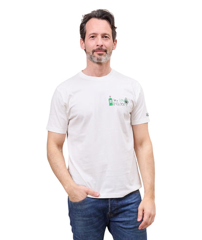 MC2 Saint Barth T-shirt in Cotone con Ricamo Portofino POT0001 Bianco