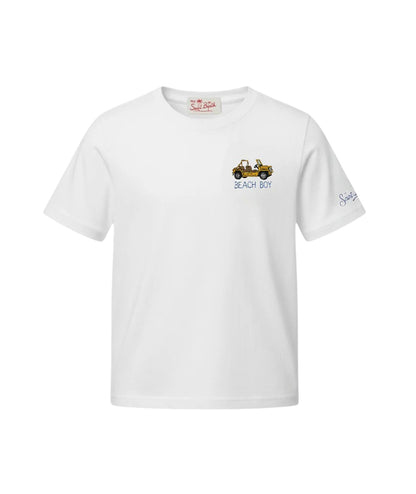 MC2 Saint Barth T-shirt in Cotone con Stampa Portland POT0002 Bianco
