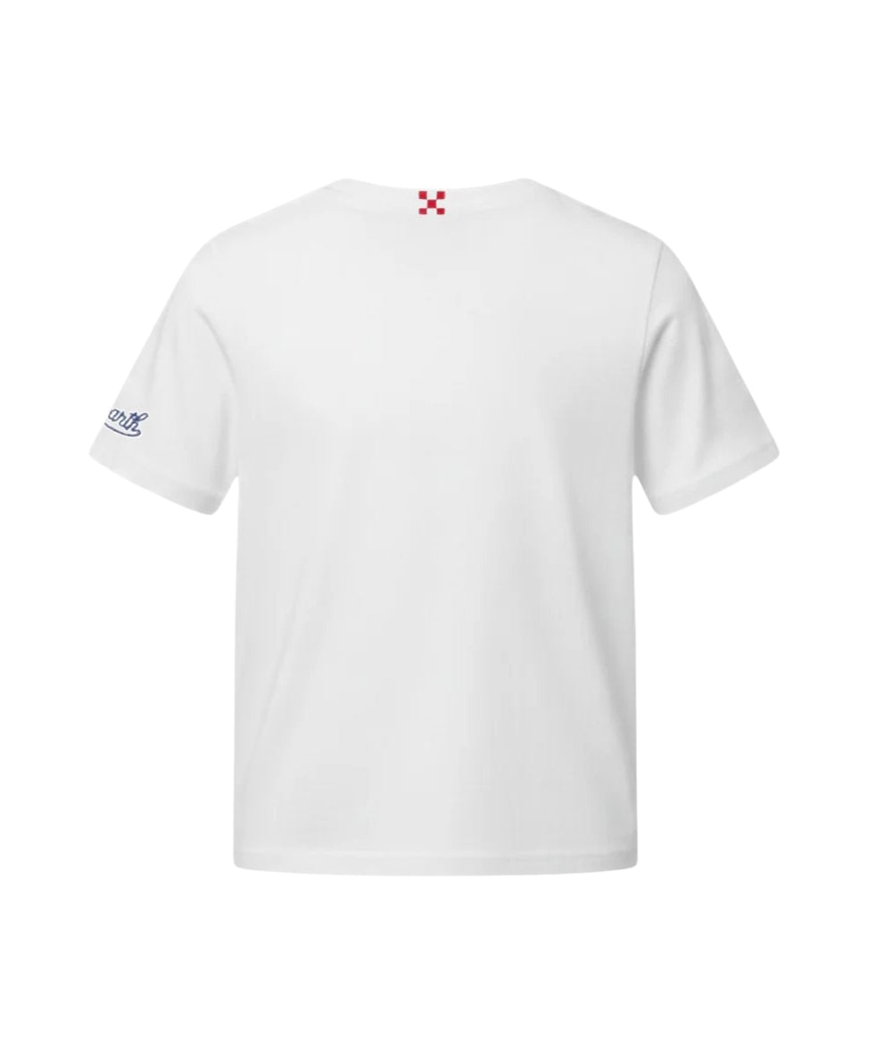 MC2 Saint Barth T-shirt in Cotone con Stampa Portland POT0002 Bianco