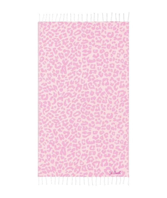 MC2 Saint Barth Telo Mare in Cotone Animalier FOUTAS J N FOUT009 Rosa