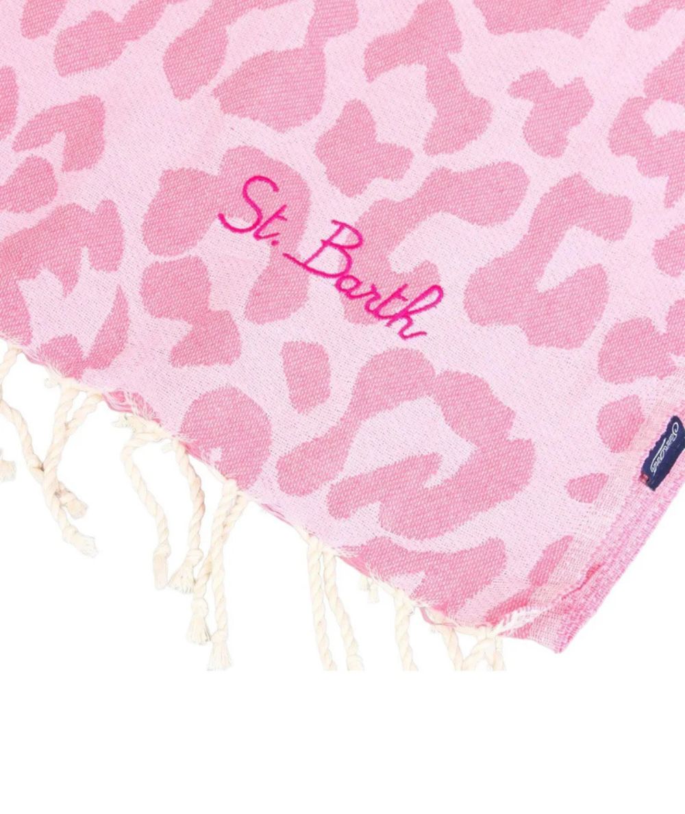 MC2 Saint Barth Telo Mare in Cotone Animalier FOUTAS J N FOUT009 Rosa