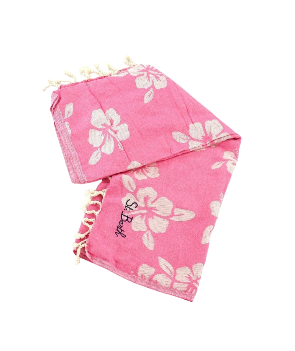MC2 Saint Barth Telo Mare in Cotone in Fantasia Foutas J N FOUT009 Rosa
