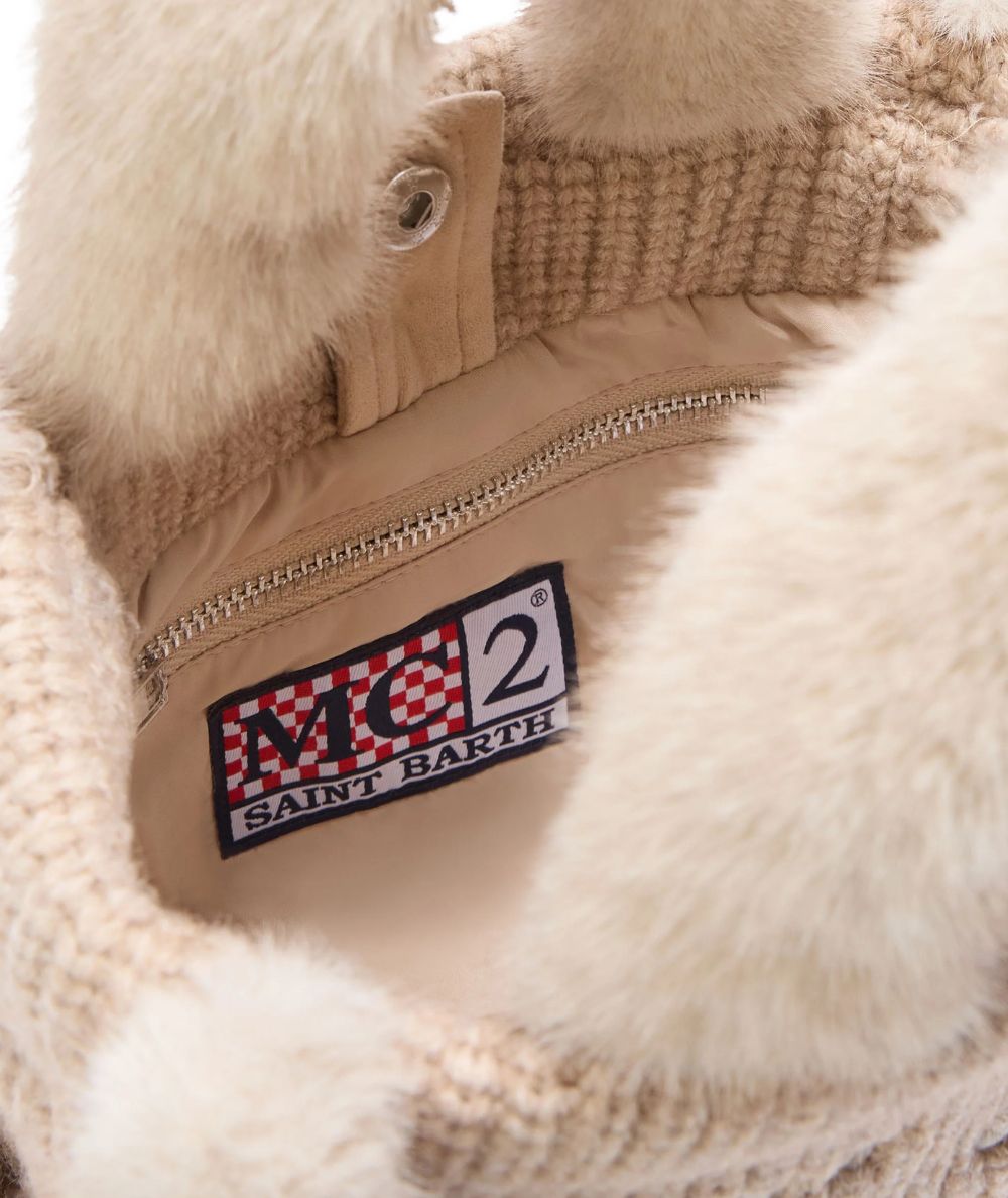 MC2 Saint Barth Vanity Mini Shearling Rib VAMI022 Beige