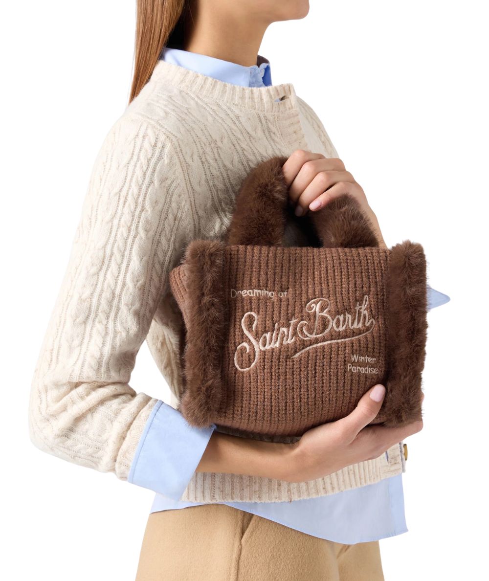 MC2 Saint Barth Vanity Mini Shearling Rib VAMI022 Marrone