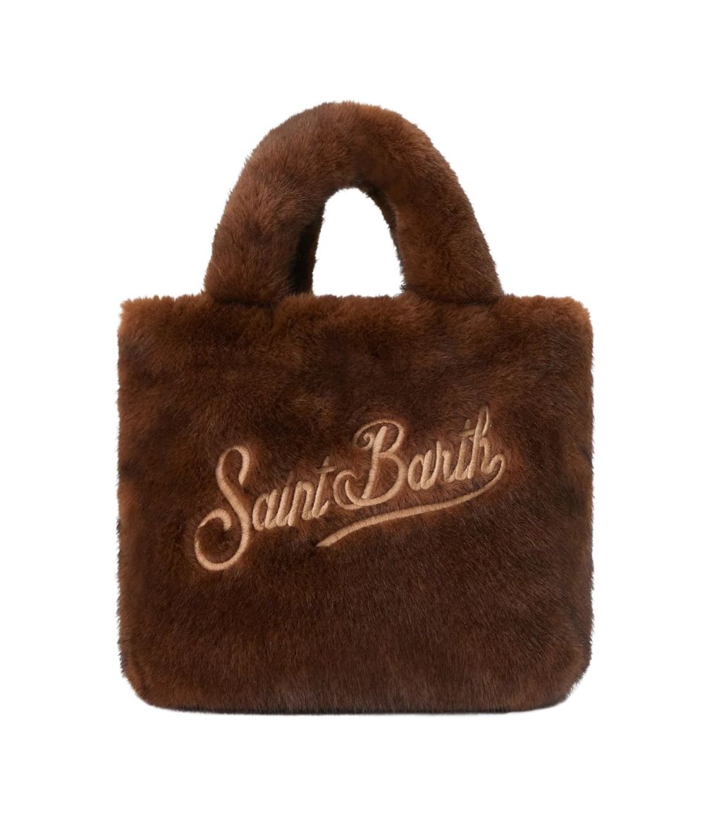MC2 Saint Barth Vanity Mini in Faux Fur VAMI021 Marrone
