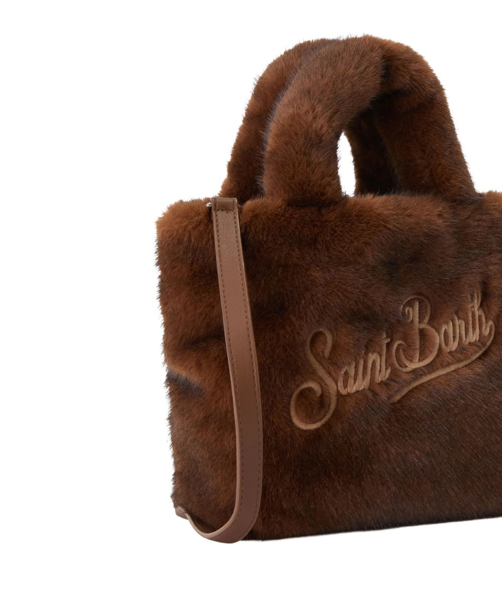 MC2 Saint Barth Vanity Mini in Faux Fur VAMI021 Marrone