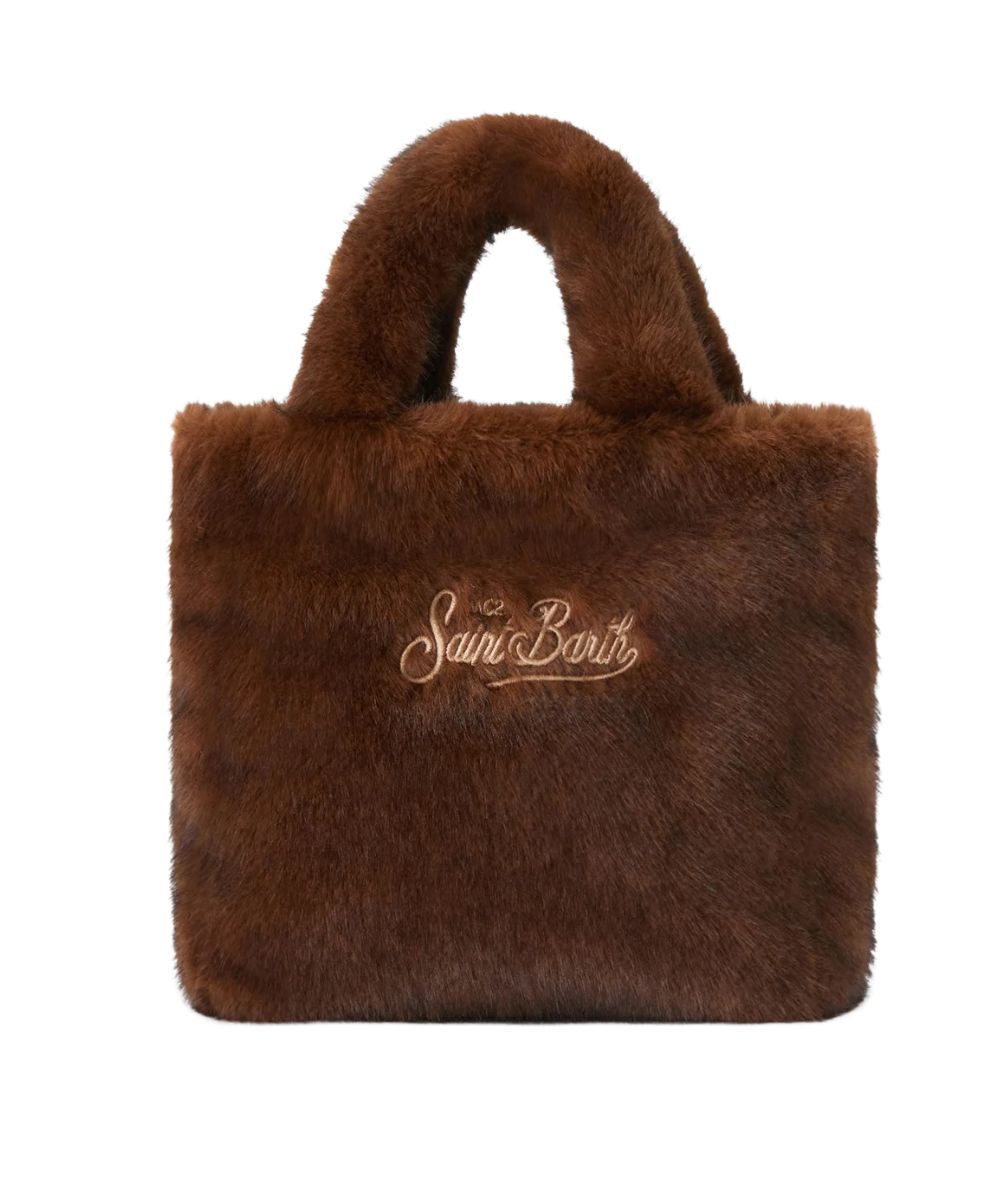 MC2 Saint Barth Vanity Mini in Faux Fur VAMI021 Marrone