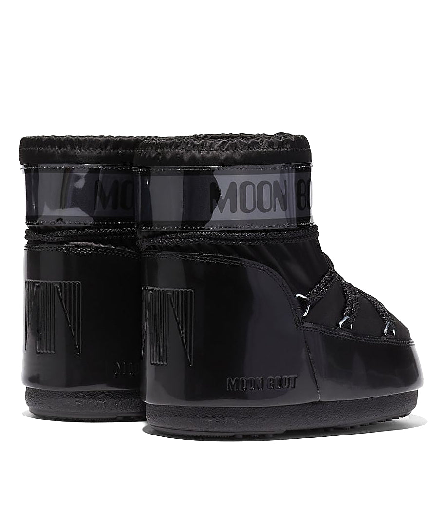 MOON BOOT STIVALE BASSO IN RASO ICON LOW GLANCE 80D1409350 NERO