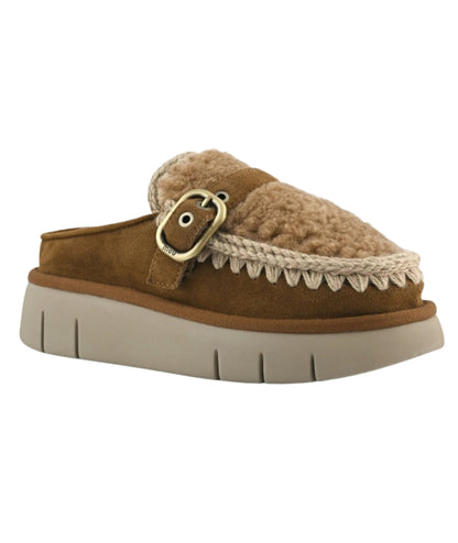 MOU Sabot Bounce Clog in Suede MU.FW531028A Cognac 