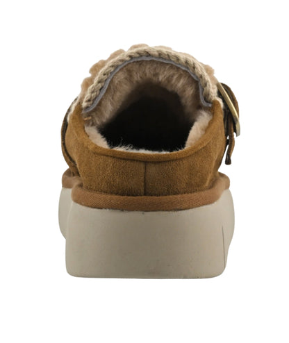 MOU Sabot Bounce Clog in Suede MU.FW531028A Cognac 3