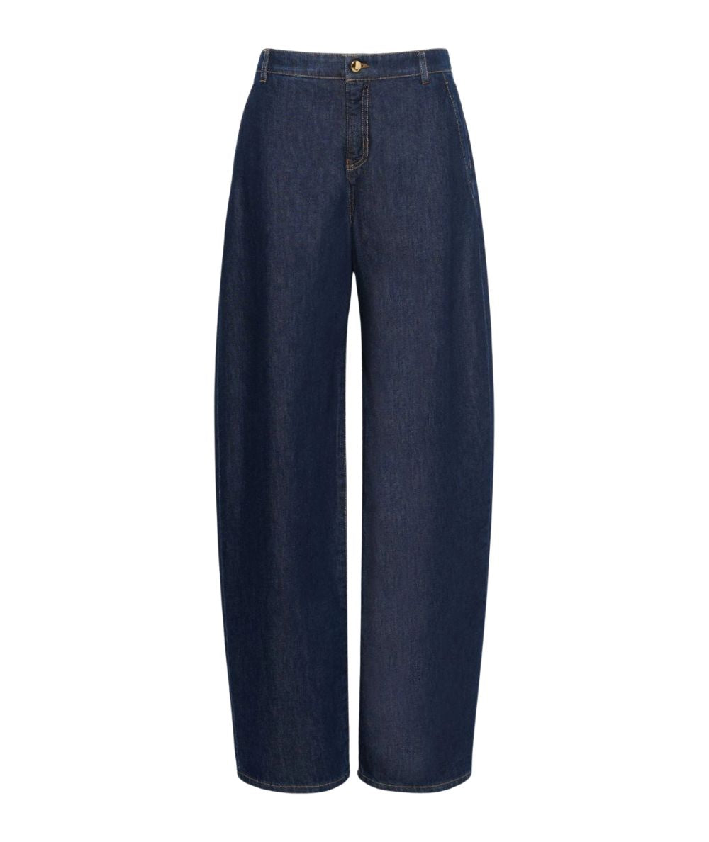Max Mara Studio Jeans CONICO Barrel Fit Blu Scuro
