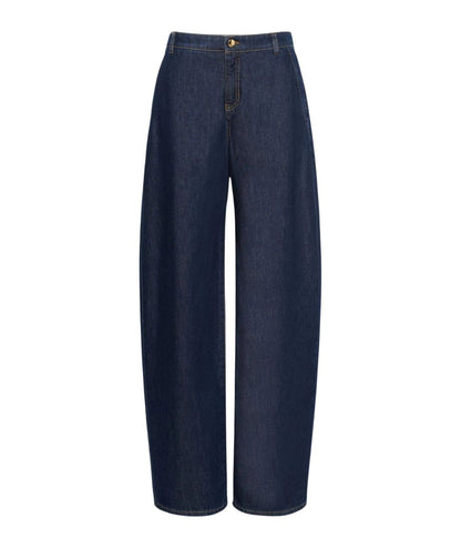 Max Mara Studio Jeans CONICO Barrel Fit Blu Scuro