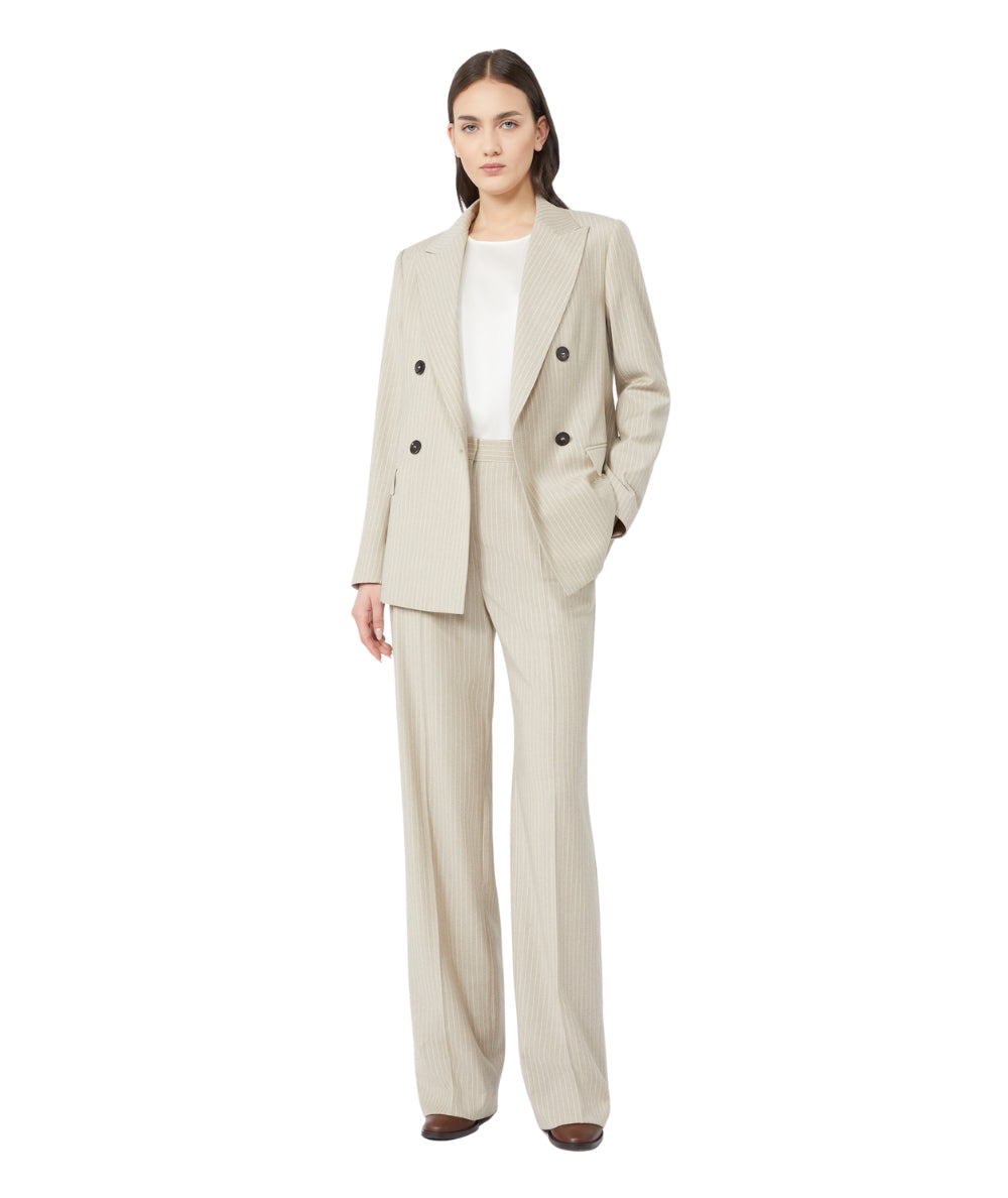 Max Mara Blazer Doppiopetto in Flanella PUCCI Beige