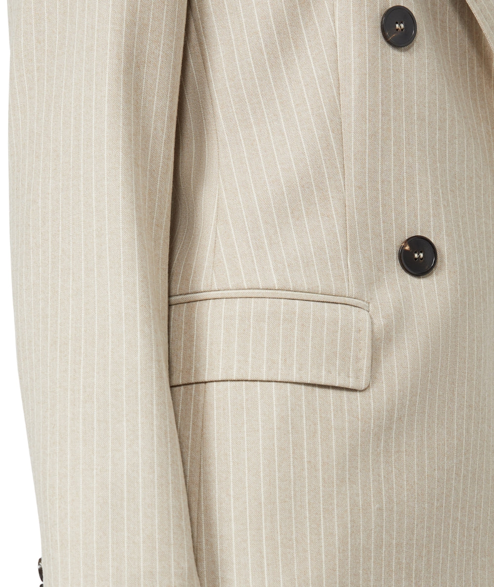 Max Mara Blazer Doppiopetto in Flanella PUCCI Beige