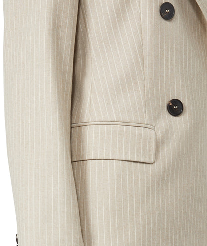Max Mara Blazer Doppiopetto in Flanella PUCCI Beige