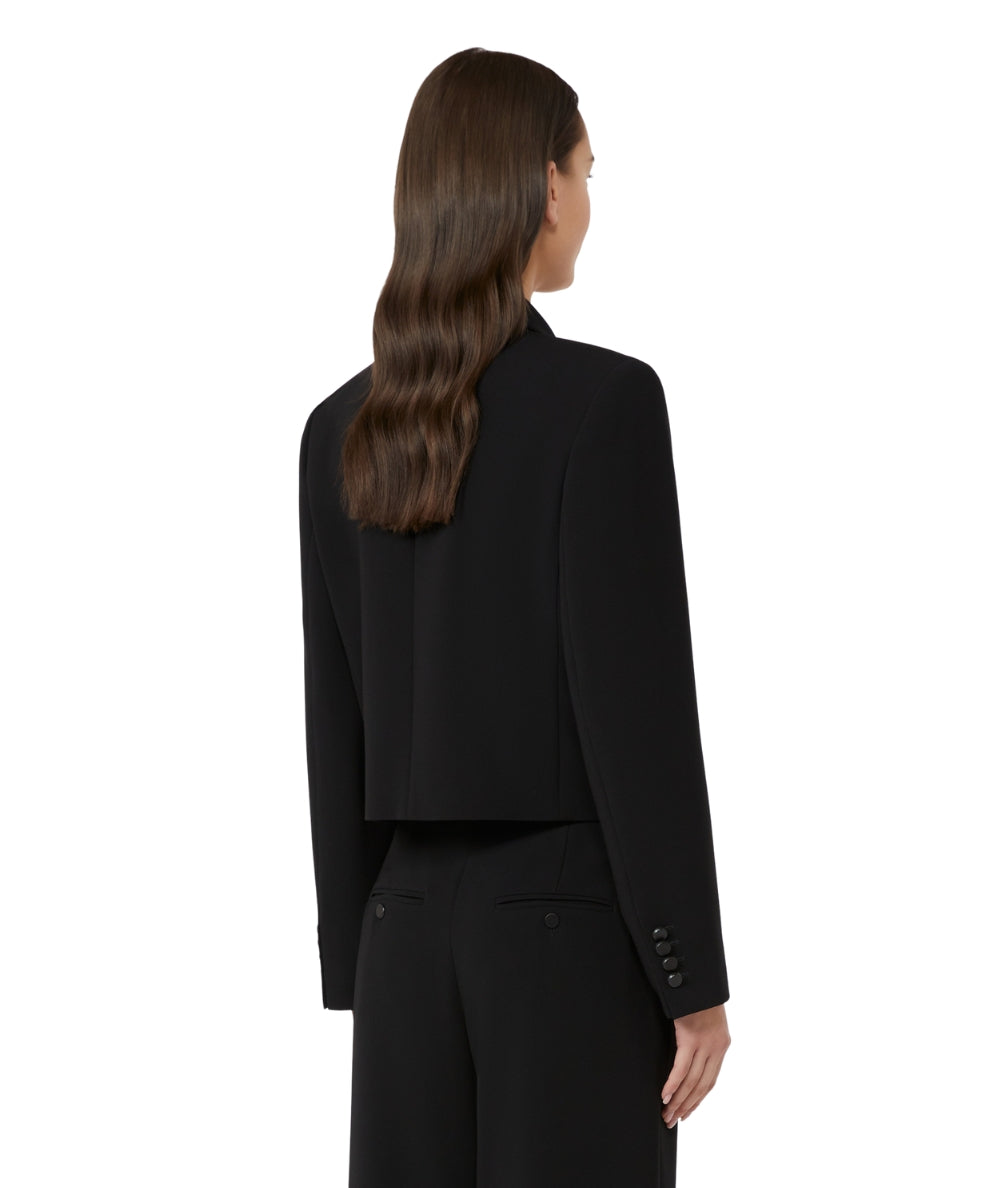 Max Mara Caban Doppiopetto in Cady CAPRERA Nero