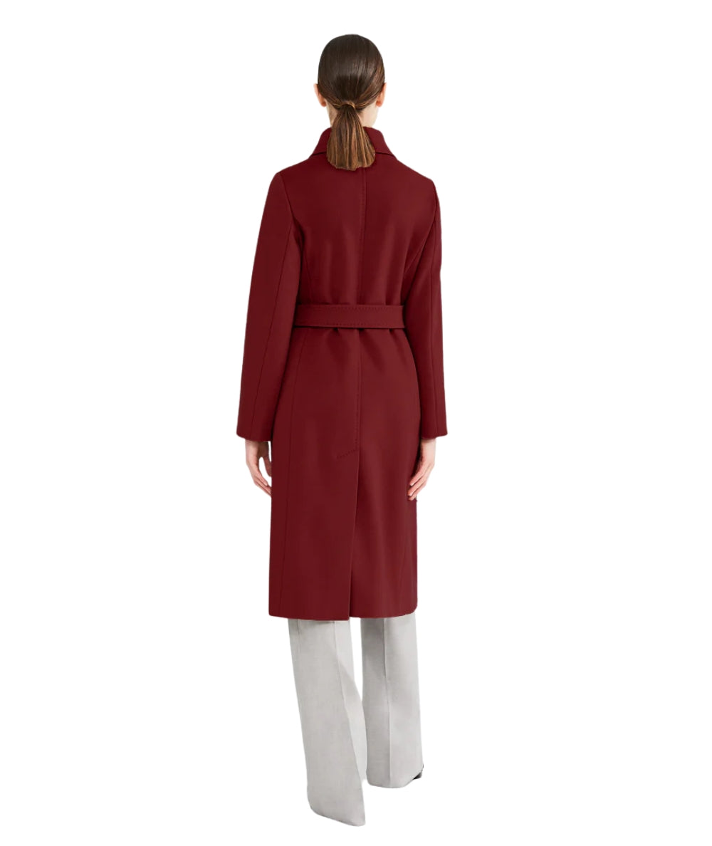 Max Mara Cappotto a Vestaglia in Lana BCOLLAG Bordeaux