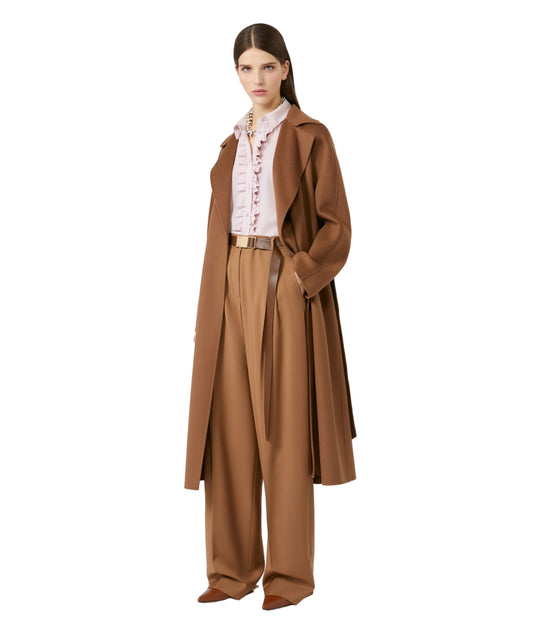 Max Mara Cappotto in Doppio Drap CLES Nocciola