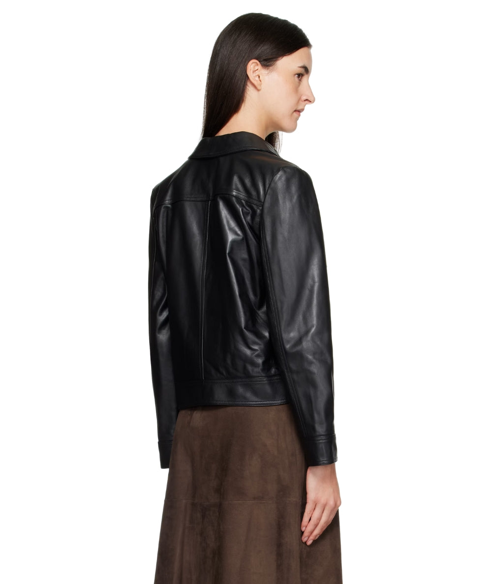 Max Mara Giacca in Pelle NEPET Nero