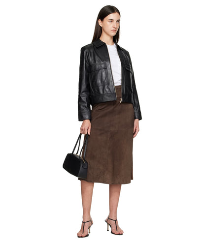 Max Mara Giacca in Pelle NEPET Nero