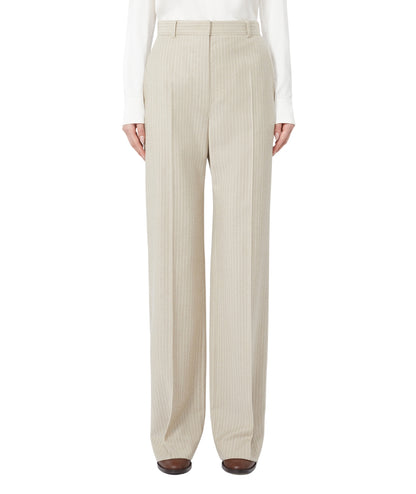 Max Mara Pantalone in Lana Stretch MEDIUM Beige
