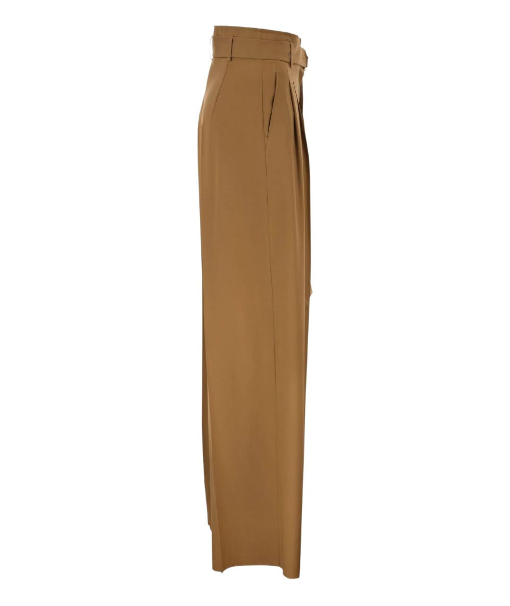 Max Mara Serio Pantaloni con Cintura in Lana SERIO Caramello