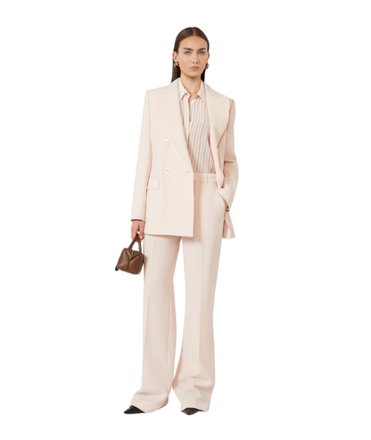 Max Mara Studio Camicia in Seta a Righe Flirt Rosa