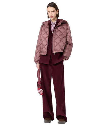 Max Mara Weekend Blazer in Velluto Rigato KATANGA Bordeaux