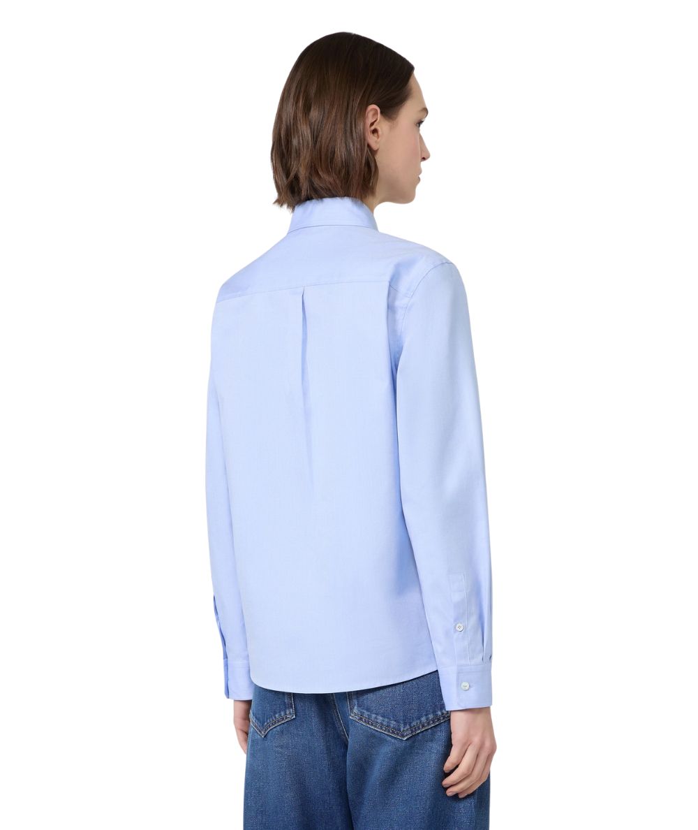 Max Mara Weekend Camicia Oxford in Puro Cotone COBALTO Azzurro