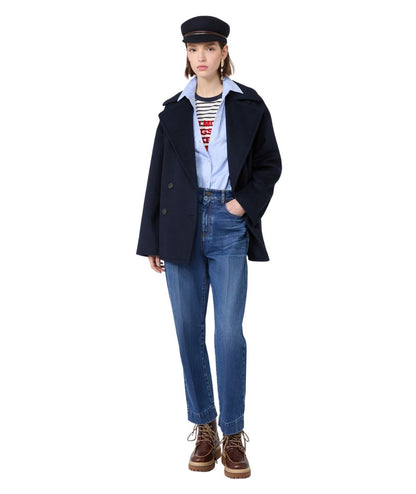 Max Mara Weekend Camicia Oxford in Puro Cotone COBALTO Azzurro