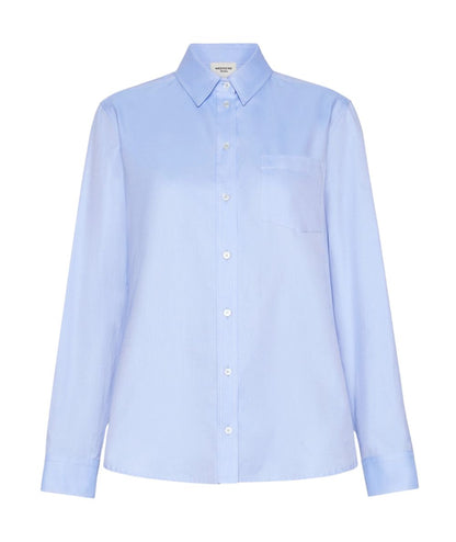Max Mara Weekend Camicia Oxford in Puro Cotone COBALTO Azzurro