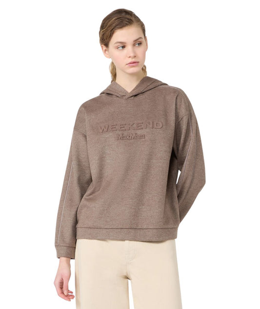 Max Mara Weekend Felpa in Misto Lana VETRINO Marrone