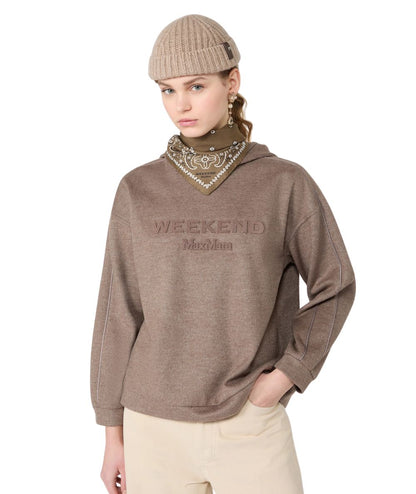 Max Mara Weekend Felpa in Misto Lana VETRINO Marrone