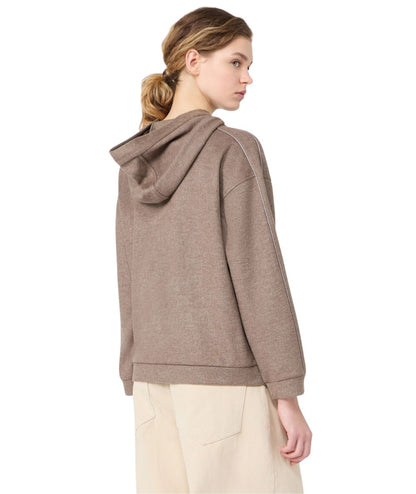 Max Mara Weekend Felpa in Misto Lana VETRINO Marrone