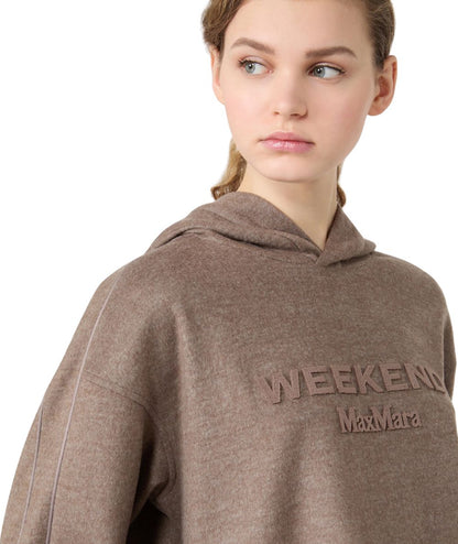 Max Mara Weekend Felpa in Misto Lana VETRINO Marrone
