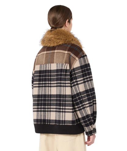 Max Mara Weekend Giacca Bomber in Lana DIVINA Marrone
