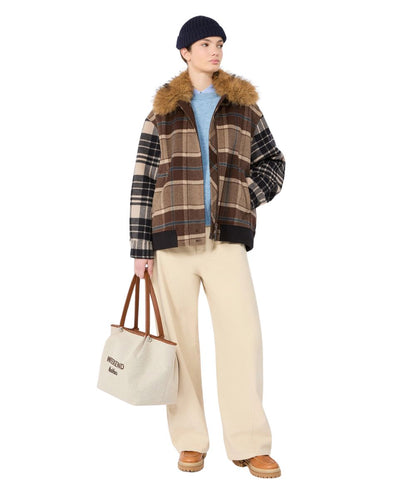 Max Mara Weekend Giacca Bomber in Lana DIVINA Marrone
