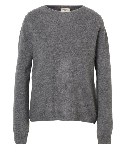 Max Mara Weekend Maglia in Cashmere e Lana DECO Grigio Melange