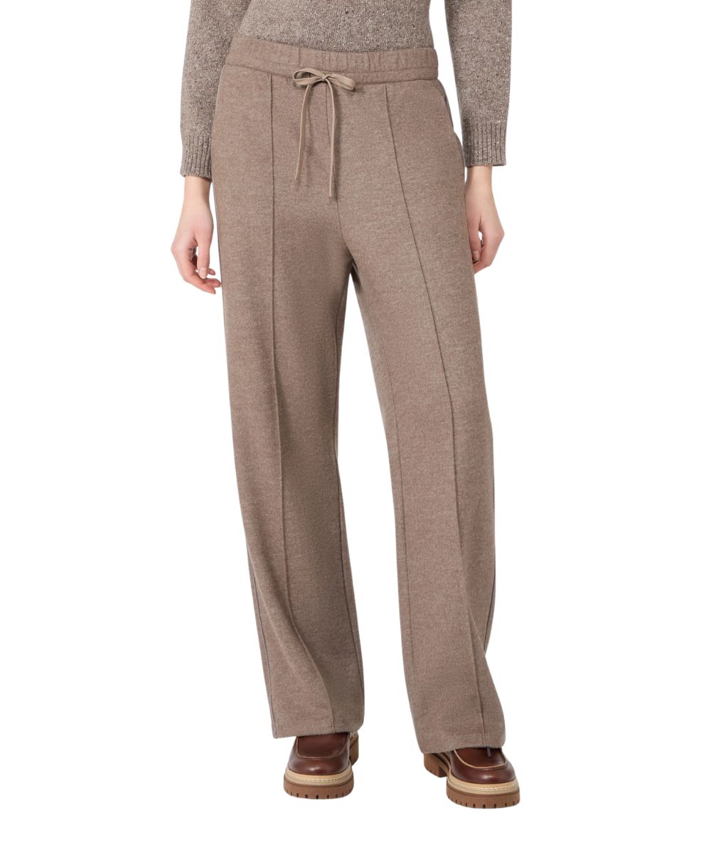 Max Mara Weekend Pantalone in Misto Lana TENDA Marrone