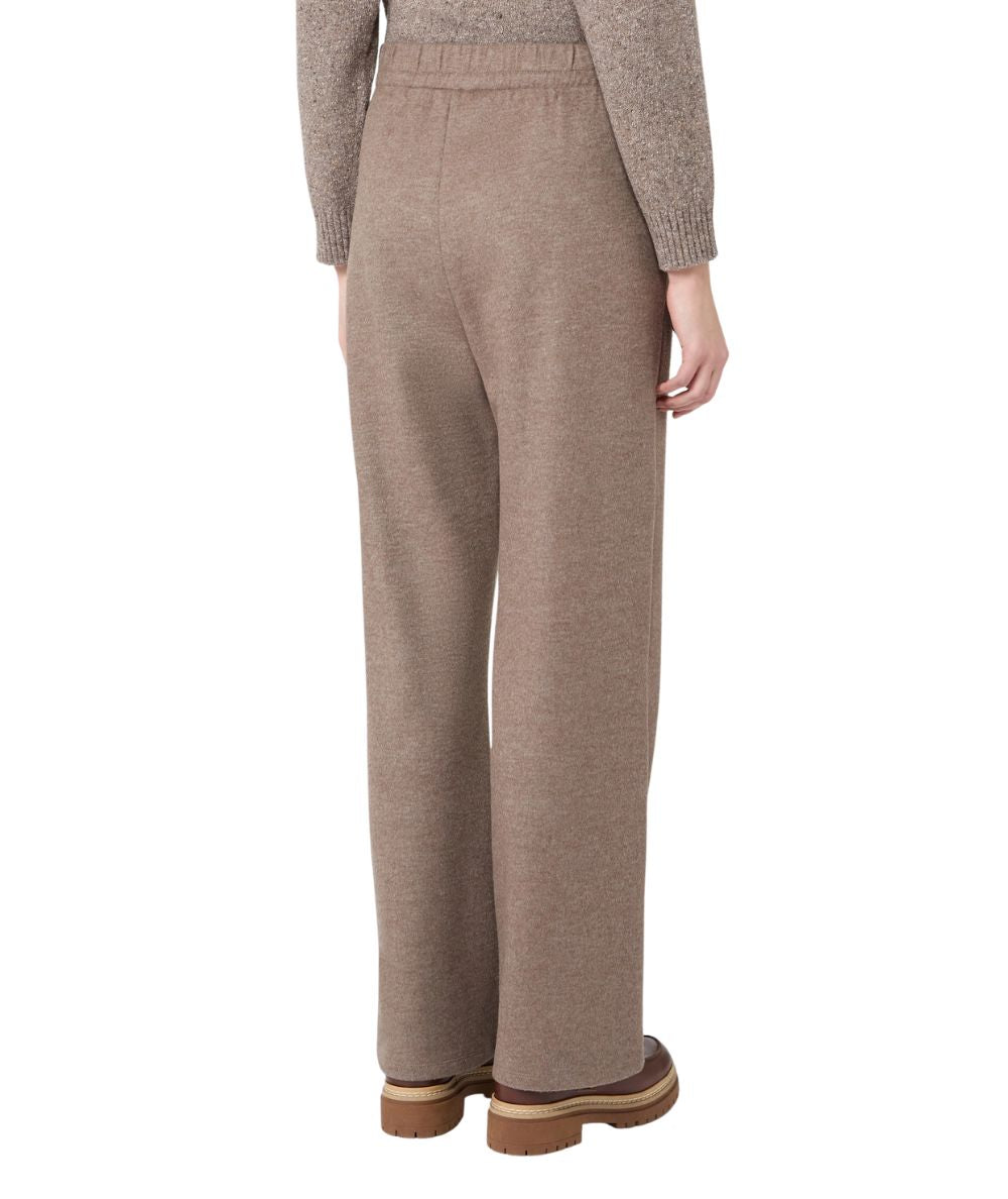 Max Mara Weekend Pantalone in Misto Lana TENDA Marrone