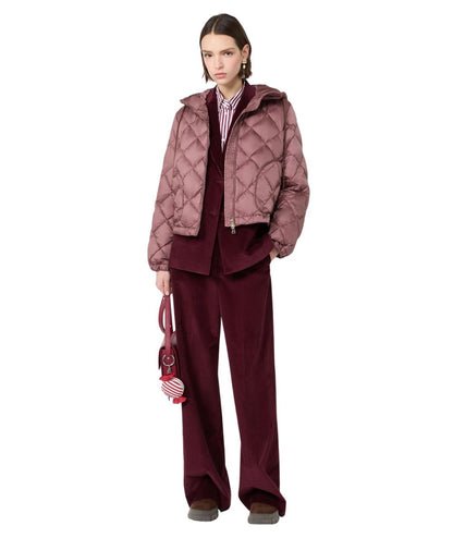 Max Mara Weekend Pantalone in Velluto Rigato TANIA Bordeaux