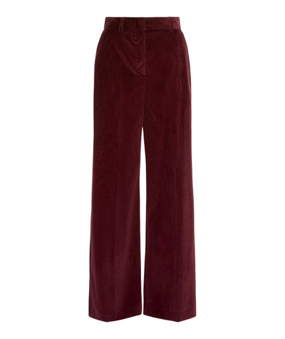 Max Mara Weekend Pantalone in Velluto Rigato TANIA Bordeaux
