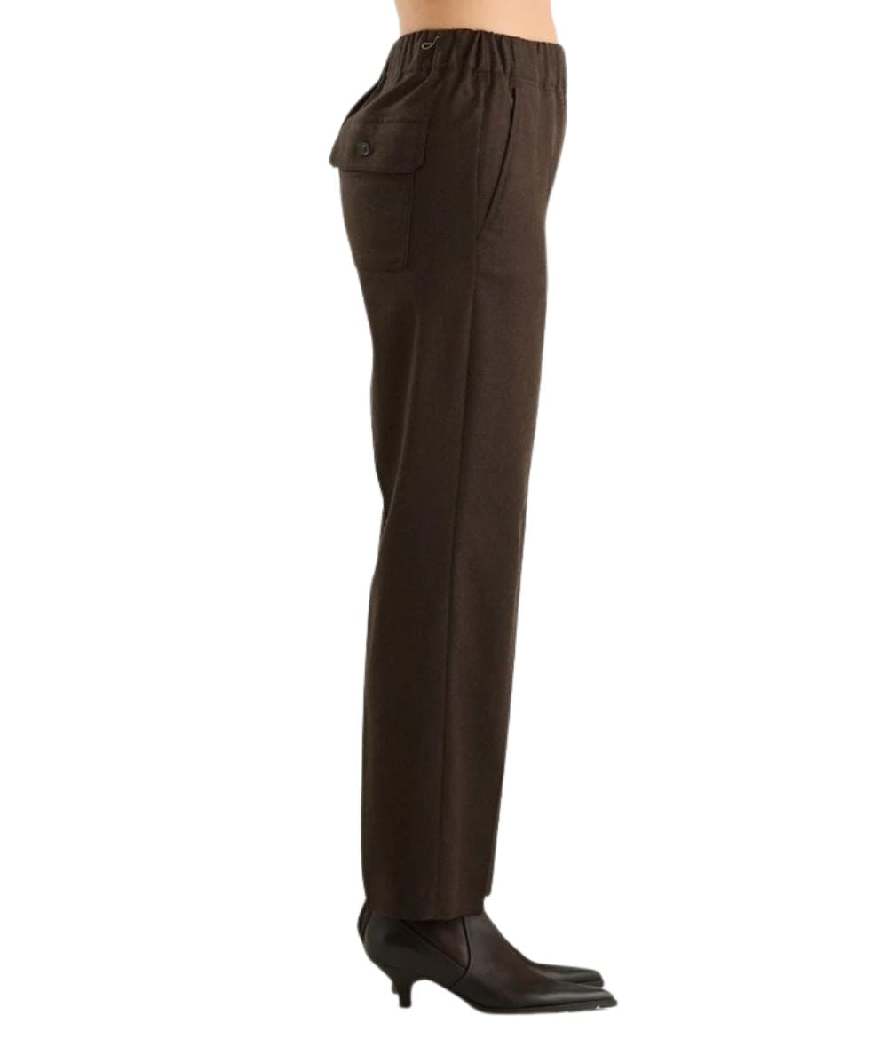 Max Mara Weekend Pantaloni in Flanella di Lana HATELEY Marrone