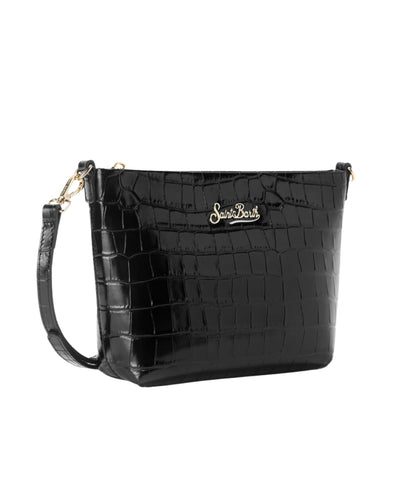 Mc2 Saint Barth Borsa Aline Bag Stampa Cocco ALI0034 Nero