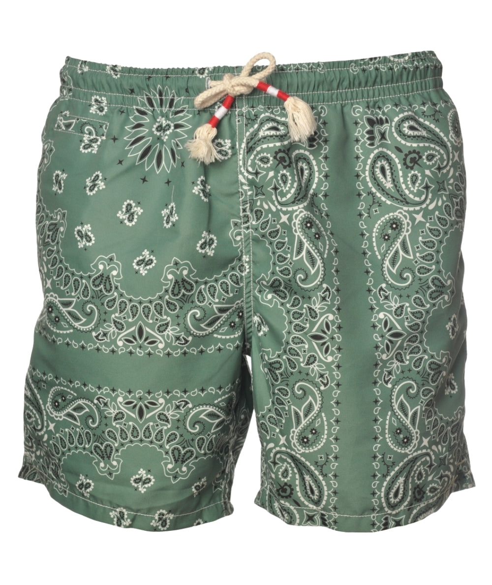 Mc2 Saint Barth Boxer Da Mare Bandanna Round 5201 Caprese Jr Verde