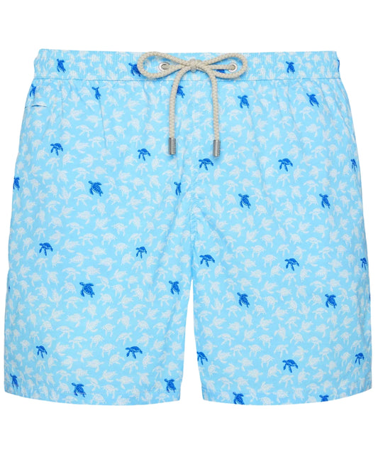 Mc2 Saint Barth Boxer Da Mare Comfort Light Turtle Block 31 Azzurro