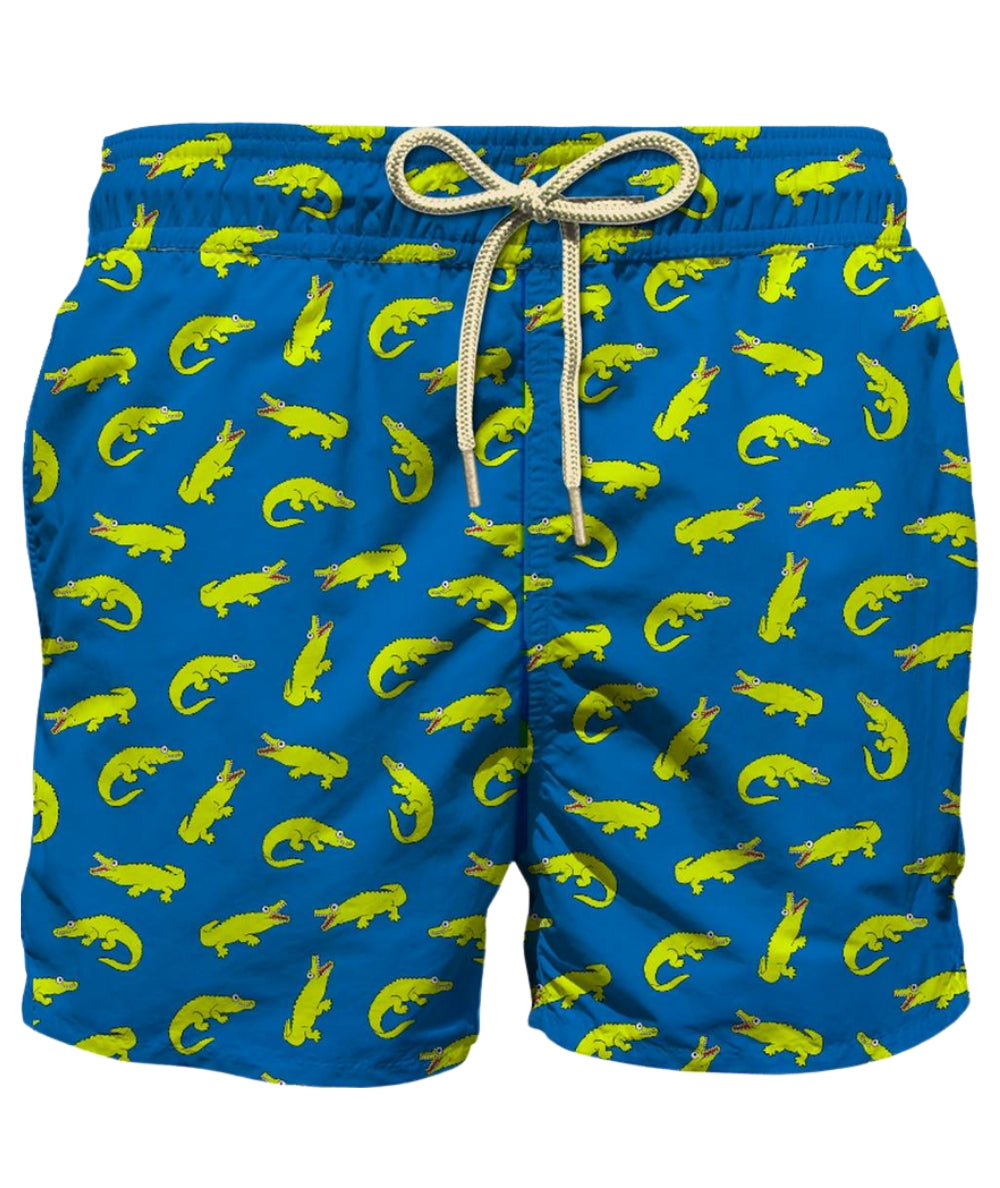 Mc2 Saint Barth Boxer da Mare con Coulisse JEANLIGHTING/FUNALLIGATOR Blu