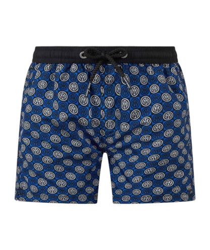 Mc2 Saint Barth Boxer da Mare con Coulisse Jean Lighting Inter Blu/Nero 