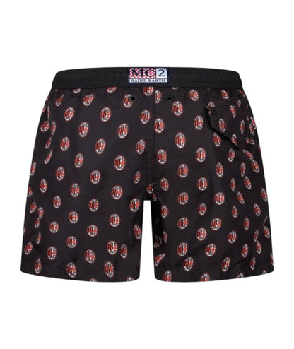 Mc2 Saint Barth Boxer da Mare con Coulisse Jean Lighting Milan Rosso/Nero 